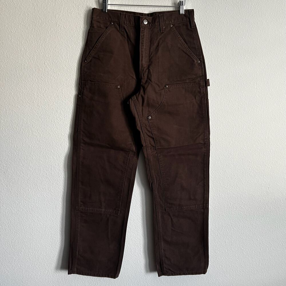 Carhartt B136 DKB brown double knee work wear carpenter pants